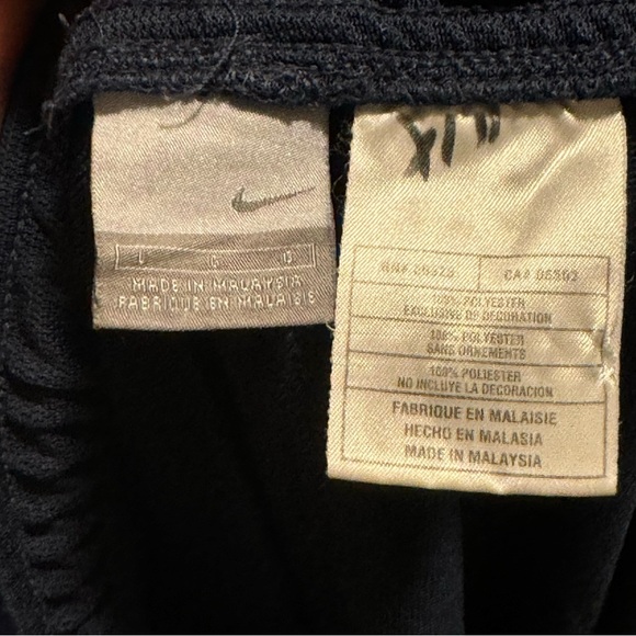 Nike Y2K Navy Track Pants Size Large Vintage - Picture 4 of 5